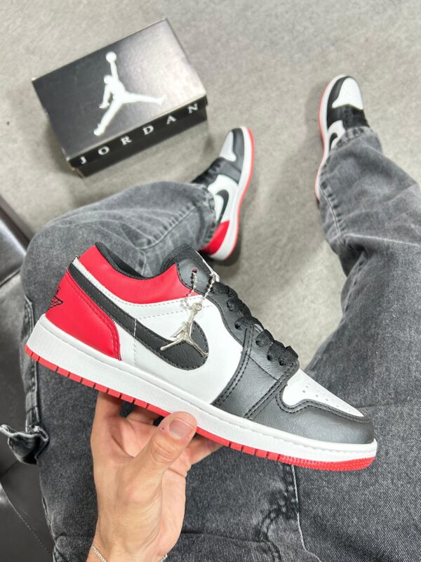 Tênis Air Jordan Low Prime Vermelho e Preto - Imagem 3